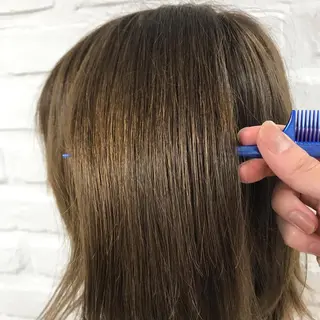 ミディアム カラー 【暖色カラー特化】 中山由梨のヘアスタイル