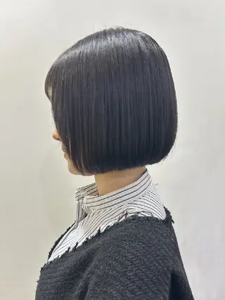 ショート 🐝 朝ラク・扱いや すいボブ／専門🐝のヘアスタイル