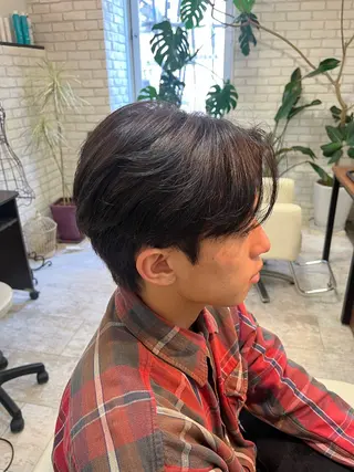 ショート カラー パーマ メンズ ️️髪質改善✨ミニモ 学割/Hina💖のヘアスタイル