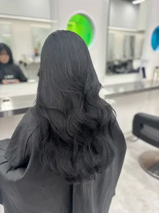 カラー 韓国風暗髪ヘア🤍 🫧MIREIのヘアスタイル