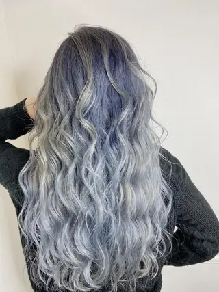 ロング カラー メンズ 🌟ブリーチ特化型 ハイトーンカラー🌟のヘアスタイル