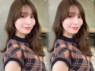 ロング カラー 山崎/ボブ縮毛矯正 レイヤー髪質改善のヘアスタイル