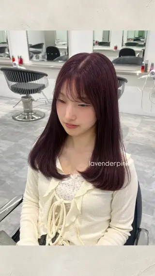 セミロング カラー ParveMix ♡白神みやびのヘアスタイル