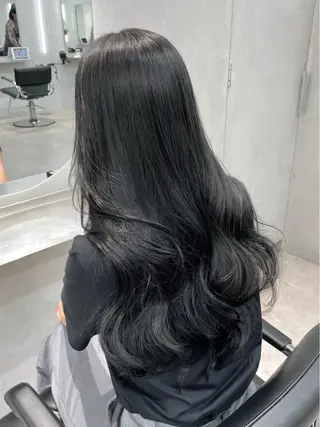 セミロング カラー 表参道/透明感 グレージュ/ブラウンのヘアスタイル