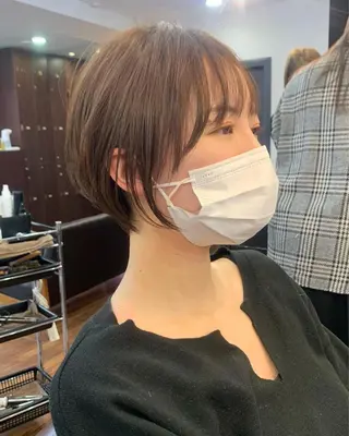 ショート 縮毛矯正/ショート/ レイヤー/畑中正敏のヘアスタイル