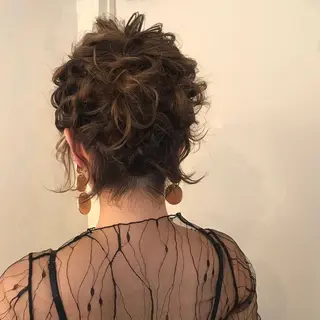 ショート ヘアアレンジ lani 天神大名/ブリーチのヘアスタイル