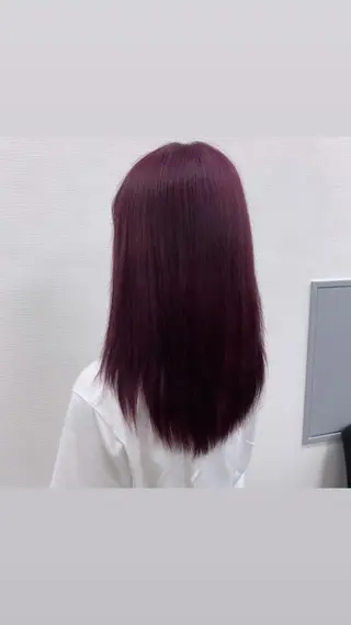 ロング カラー ガーリー♡女の子っぽ ヘア♡ピンクカラー♡のヘアスタイル