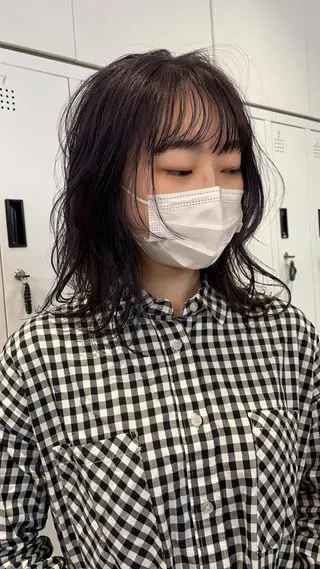 ミディアム カラー 🇰🇷カルマパーマ kaito🇰🇷のヘアスタイル