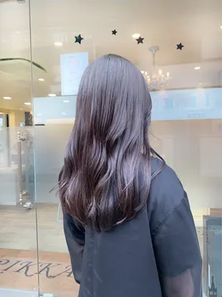ロング カラー NaVIユウジ ブリーチカラーのヘアスタイル