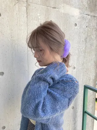 ミディアム 梅山 美侑のヘアスタイル