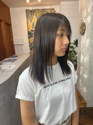 セミロング 🫧透明感カラー🫧 ハシモトタケルのヘアスタイル