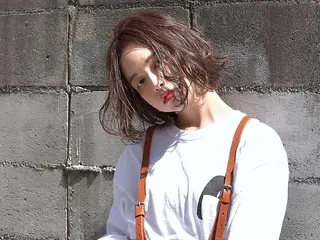 ミディアム カラー パーマ 透明感◎ / 艶髪 /  森田のヘアスタイル