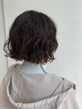 ショート パーマ les baladins du miroir所属・🍃YURI 🍃のヘアスタイル