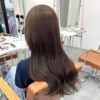 ロング カラー ヘアアレンジ ブリーチなしカラー /ベージュ/安形翔のヘアスタイル