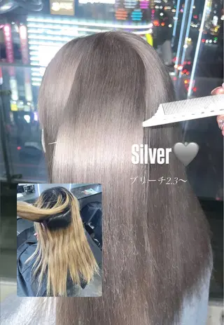 ロング カラー ミルクティー/透明感 カラー🎀YURIAのヘアスタイル