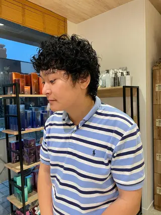ショート パーマ メンズ パーマ指名No1 /namiのヘアスタイル