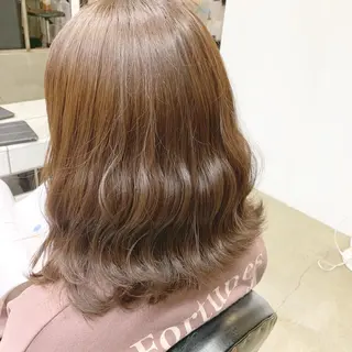 ミディアム カラー ヘアアレンジ 🎀暖色カラー🎀 ♡yurika♡のヘアスタイル