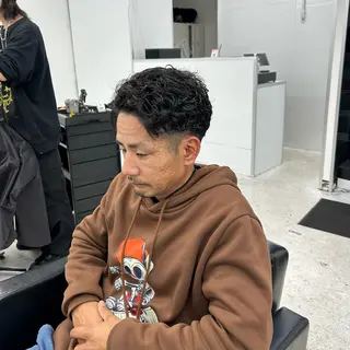 ショート パーマ メンズ 【メンズパーマ特化】 🍏網中勇喜のヘアスタイル