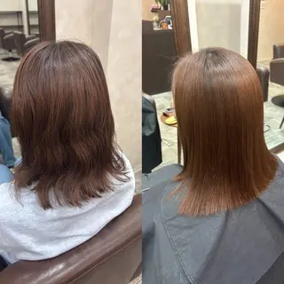 ミディアム SHEER.Ginza所属・♡髪質改善ストレート 清水歩美♡のヘアスタイル