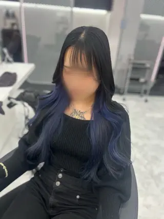 ロング カラー パーマ ヘアアレンジ メンズ キッズ ♥️韓国ヘア レイヤー♥️ゆりのヘアスタイル