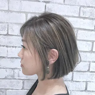 ミディアム カラー パーマ ヘアアレンジ filo byFeria渋谷所属・縮毛矯正/美髪 髪質改善/石田幸輔のヘアスタイル