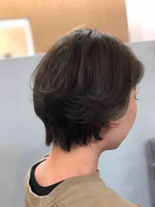 ショート カラー パーマ 髪質改善　ナカゾノ タケシのヘアスタイル