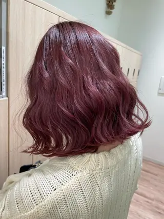 ミディアム カラー ヘアアレンジ 韓国／大宮／レイヤー 🤍AYA🤍のヘアスタイル