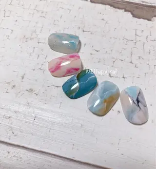 ネイル 北浦和 自爪育成ケアのネイルデザイン