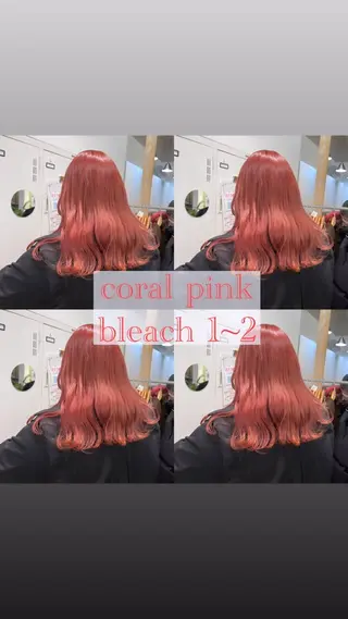 ロング カラー ピンクカラー🎀/ ミルクティー🍼花音のヘアスタイル