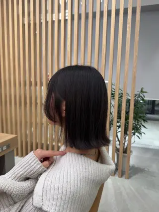 ミディアム カラー けー すけのヘアスタイル