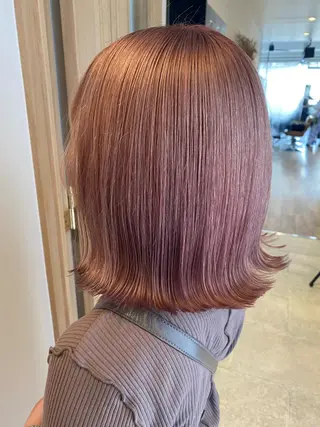 ミディアム カラー 韓国×髪質改善カラー 💎hinaのヘアスタイル