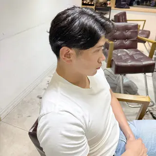 パーマ メンズ Alea by little 横浜所属・♡🌚垢抜け艶カラー Shiori🌝♡のヘアスタイル