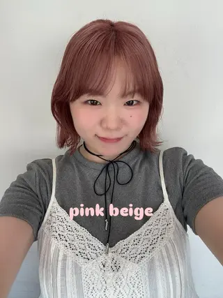 ショート 似合わせ/ベージュ /レイヤー/りほ🤍のヘアスタイル