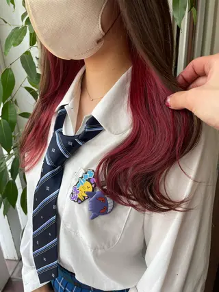 セミロング カラー 【店長】インナー指名 No.1戸塚優思のヘアスタイル