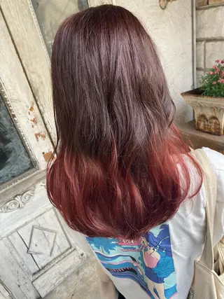 ミディアム カラー お任せヘア☘️☘️ 及川渚のヘアスタイル