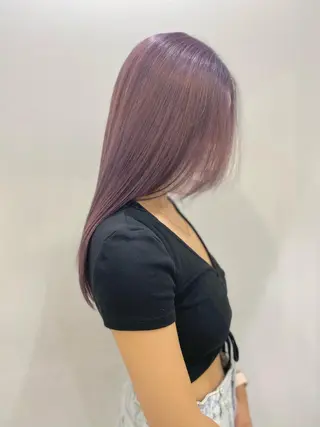 セミロング カラー opus 店長大和 レイヤー/赤み消しのヘアスタイル