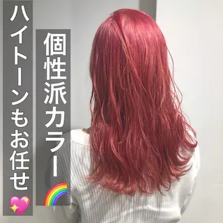 セミロング カラー ヘアアレンジ GO TODAY SHAIRE SALON原宿vita店舗所属・🩷完全マンツーマン 💖ASAHIのヘアスタイル