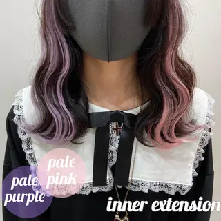 セミロング 新宿/韓国ヘア 中明度カラー/かやのヘアスタイル