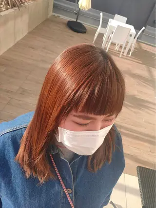 ミディアム パーマ hair house luana所属・村上 由希のヘアスタイル