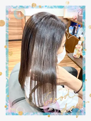 セミロング カラー Annon プライベートサロンのヘアスタイル