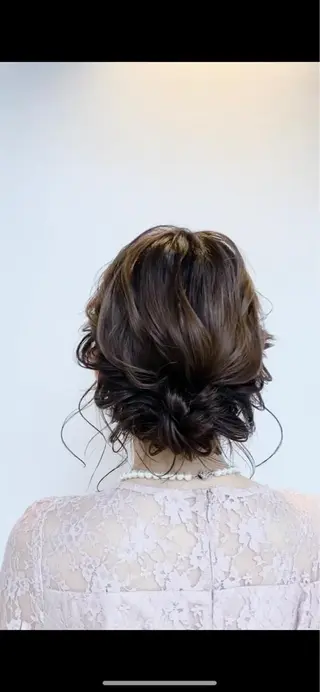 ミディアム ヘアアレンジ 🌟天王寺ヘアセット 🥑アレンジ師🌟のヘアスタイル