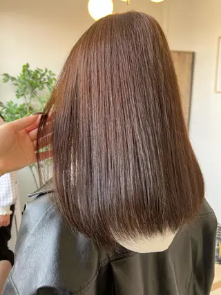 ミディアム カラー 松本 菜那のヘアスタイル