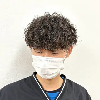 ショート パーマ メンズ 33【SASA】OSAKA【ササ】所属・✂︎メンズパーマ✂︎ 伊藤秀真のヘアスタイル