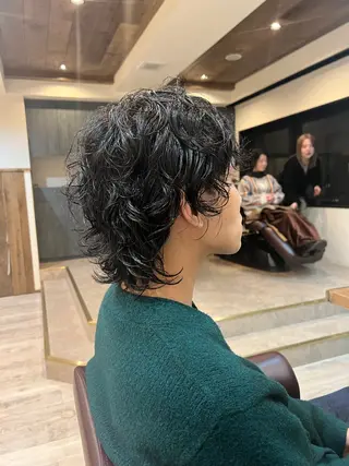 パーマ メンズ 工藤 梨花のヘアスタイル