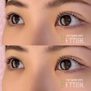 マツエク・マツパ BETTISH🩵 SERIのマツエク・マツパデザイン