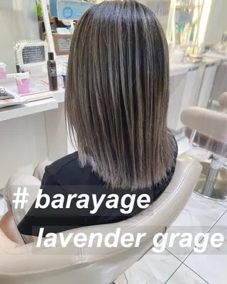 ミディアム カラー 山崎俊輔/髪質改善 /バレイヤージュのヘアスタイル