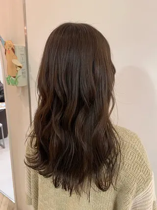 セミロング カラー 髪質改善 ೀyuikaのヘアスタイル