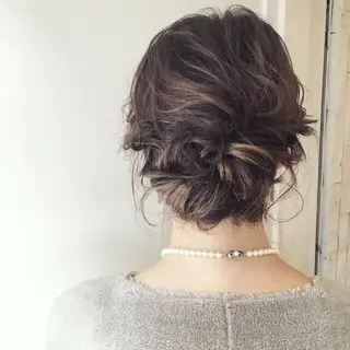 ミディアム ヘアアレンジ yuki hair所属・yuki watanabeのヘアスタイル