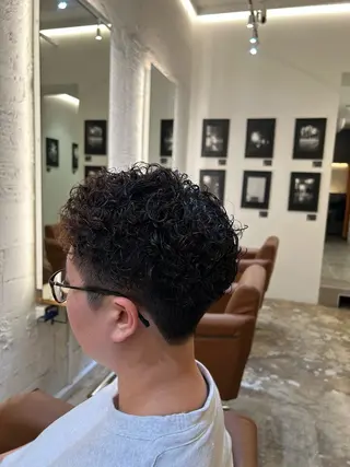 パーマ メンズ AMBERGLEAM Hair&Cloth Yoga所属・Ryo☘縮毛矯正/ メンズ/ブリーチ/のヘアスタイル