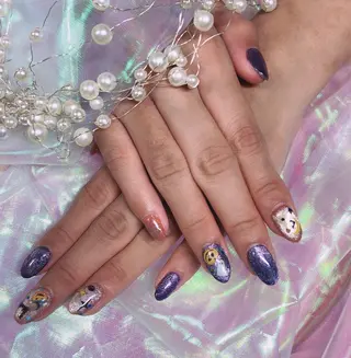 ネイル ラベンダー💖日暮里 ルル💖ネイルのネイルデザイン